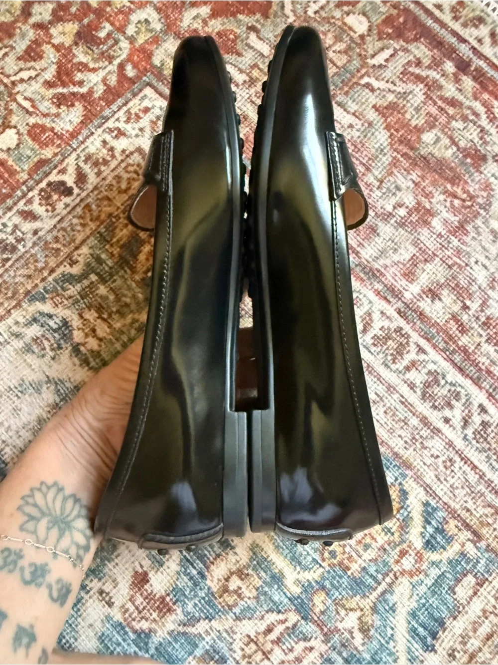 Tod's Classic Black Leather Penny Loafers - Size 37 (US 7)